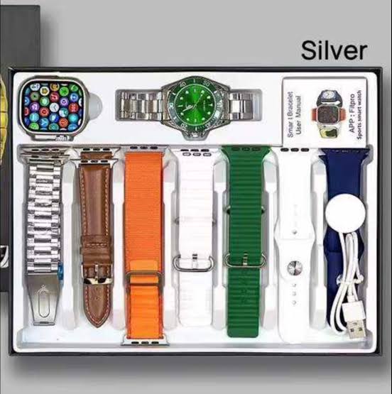 D14 GS Ultra Smart Watch With Rolex Watch and seven straps