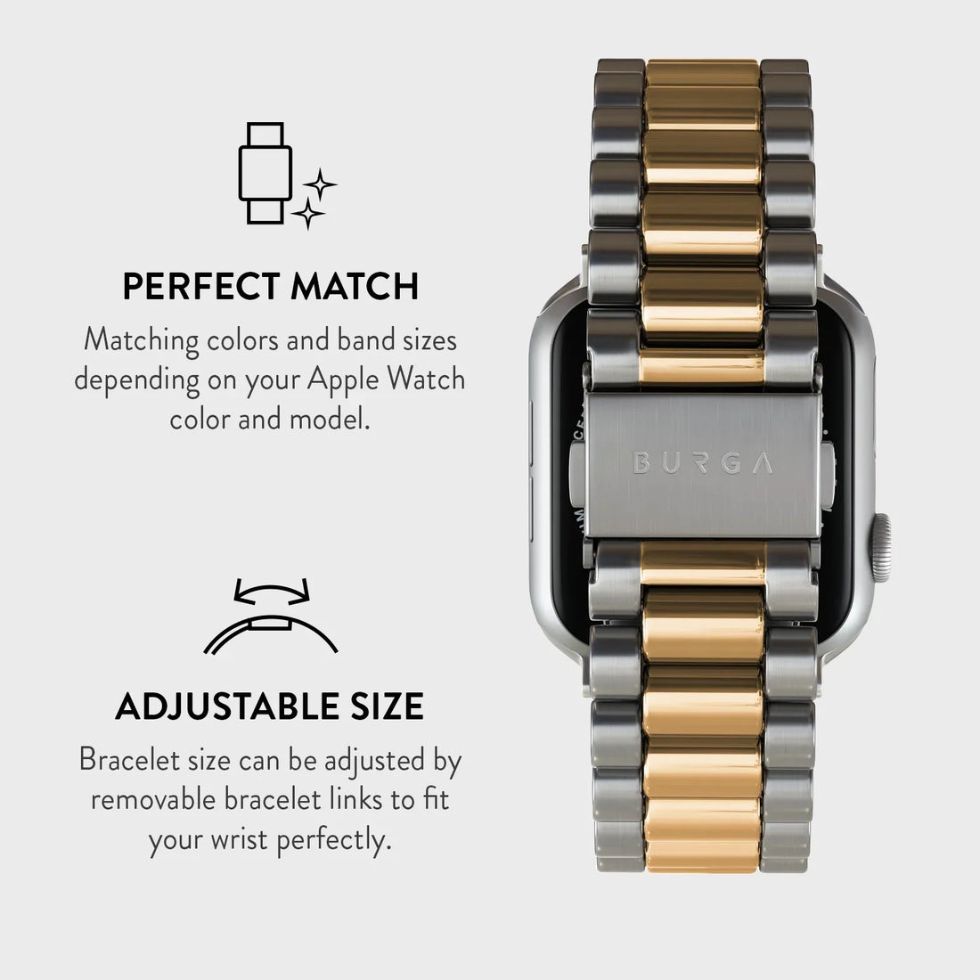 Apple Smartwatch Series 10 with Rolex Strap double tone for Men And Women